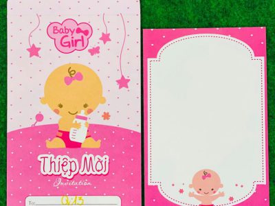 Set 10 THIỆP MỜI SINH NHẬT thôi nôi đầy tháng bé trai bé gái  Thiết kế  ghép hình và in sẵn nội dung  Shopee Việt Nam