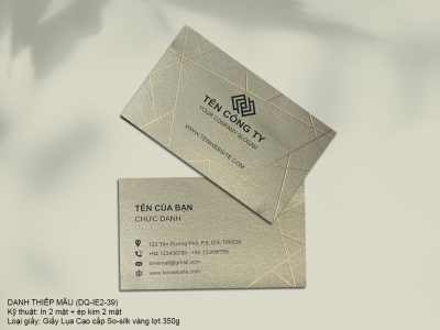 Danh Thiếp ép kim DQE-39
