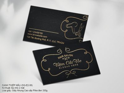 Danh Thiếp ép kim DQE-57-58
