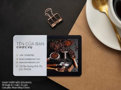 Danh Thiếp Card visit nhựa trắng NI-61