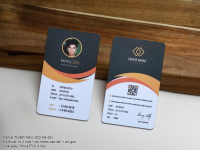 Card - thẻ nhân viên nhựa PVC 4 lớp QN4-65