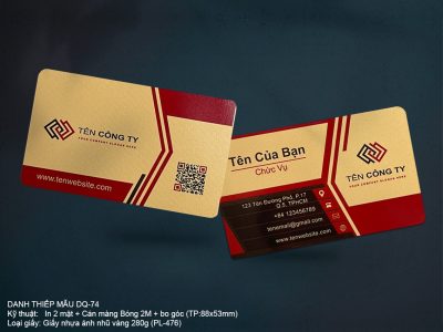 Card - Danh thiếp nhựa CN-74