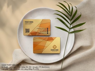 Card - Danh thiếp nhựa CN-75 cán màng mờ