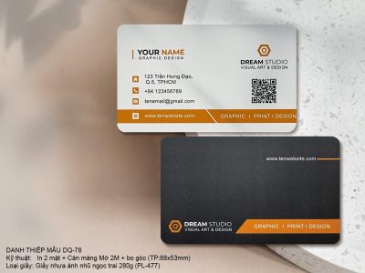 Card - Danh thiếp nhựa ngọc trai 280gsm CN-78